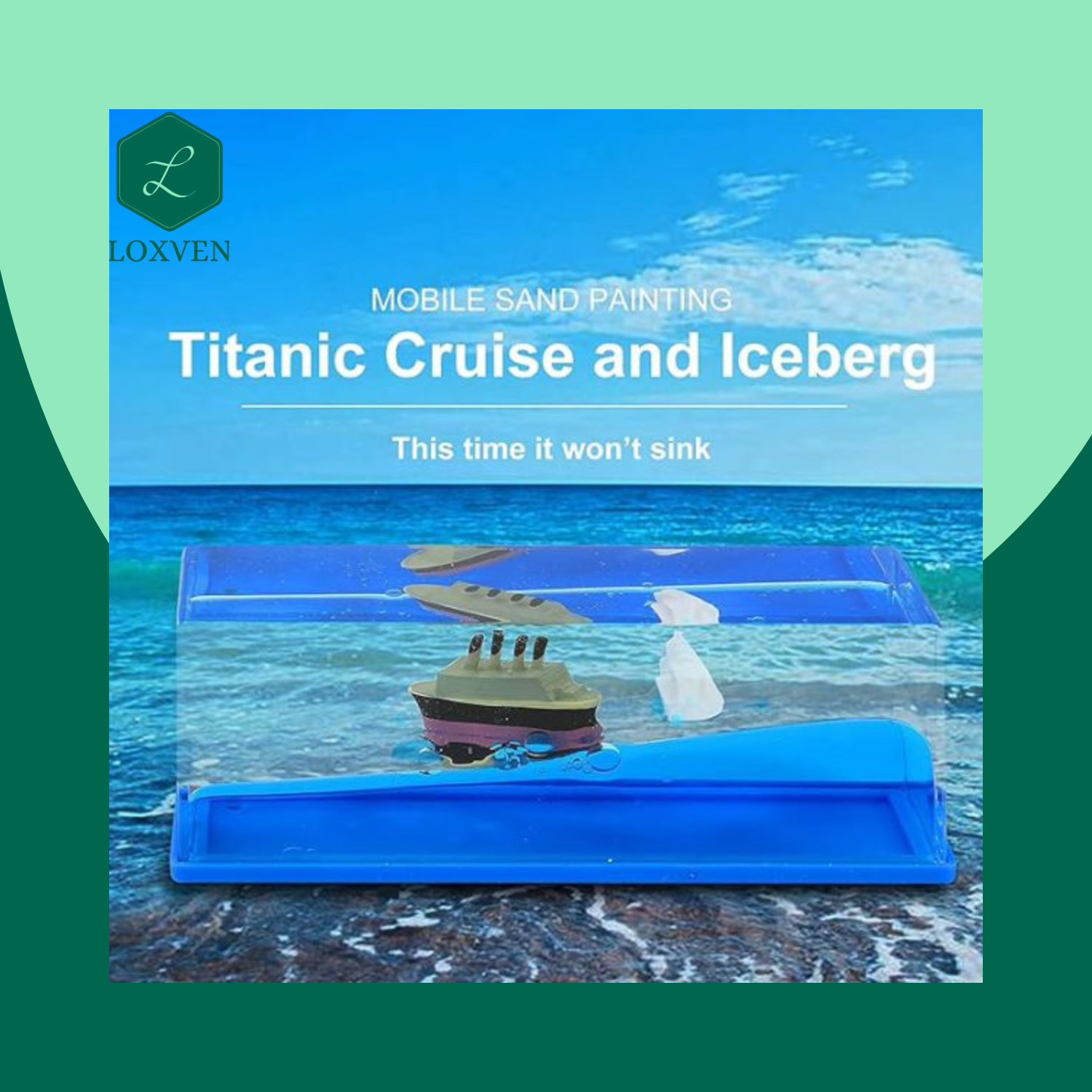 Titanic Cruise Ship & Iceberg  Fluid