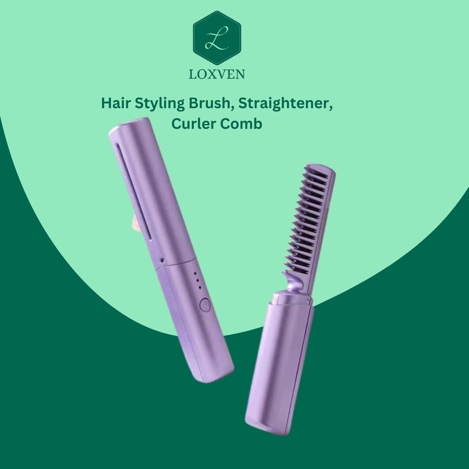 Hair Styling, Straightener & Curler Comb