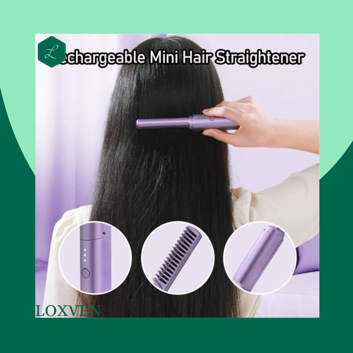 Hair Styling, Straightener & Curler Comb