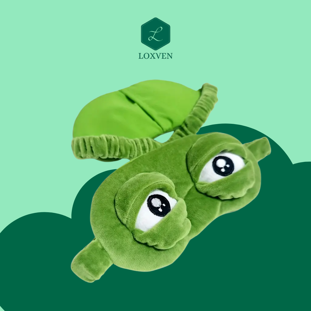 3D Sad Frog Eye Mask