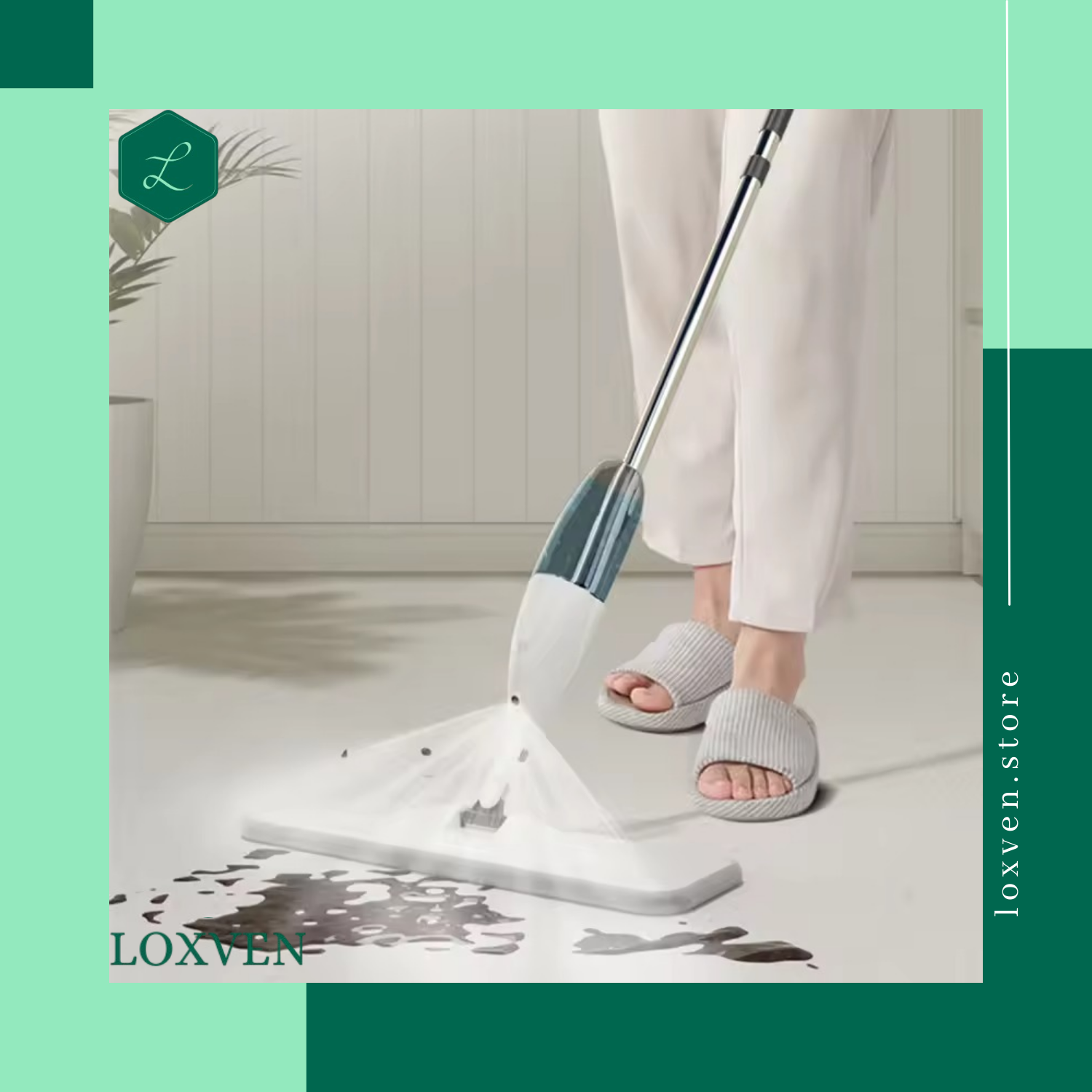 Microfiber Spray Mop with Reusable Pads